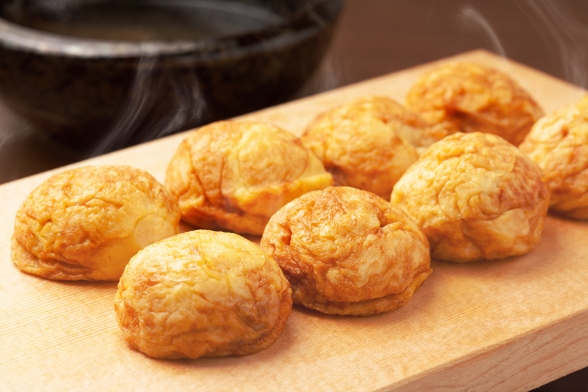 ふわとろ食感の「明石焼き」